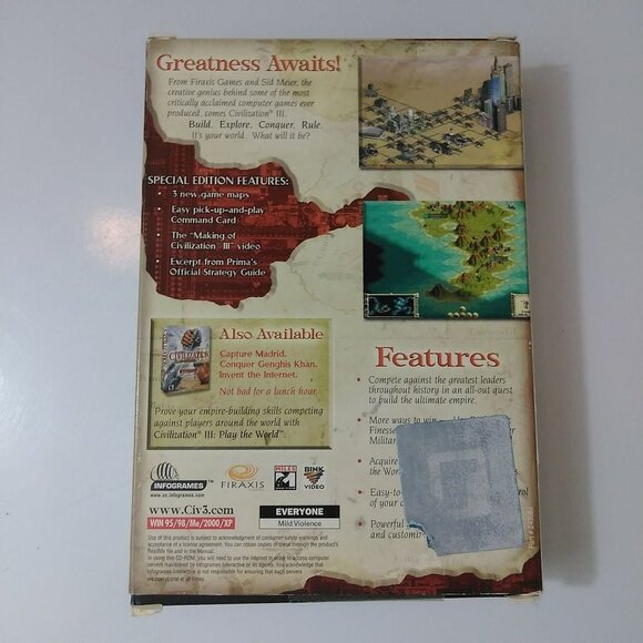 Sid Meier's Civilization III Game of the Year Edition Computer Strategy Game - Picture 2 of 10